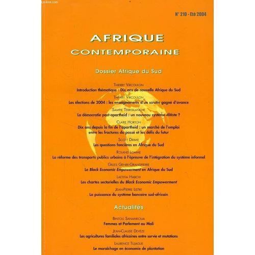 Afrique Contemporaine, N° 210, Ete 2004 on Productcaster.