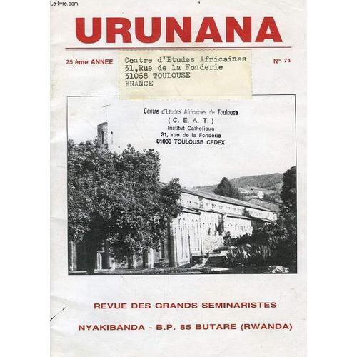 Urunana, 25e Annee, N° 74, Paques 1991 on Productcaster.