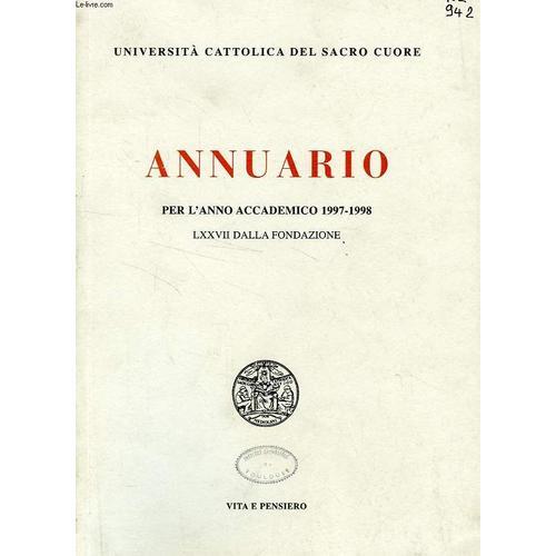 Annuario Per L'anno Accademico 1997-1998 on Productcaster.