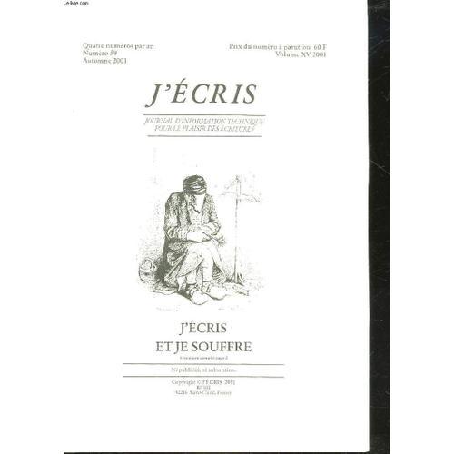 J'ecris - N°59 on Productcaster.