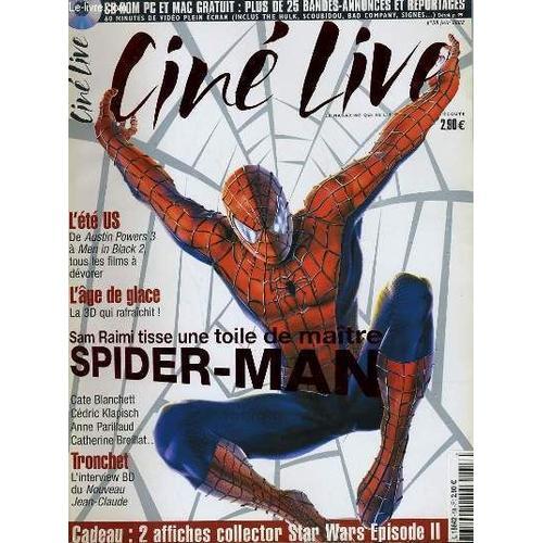 Cine Live - N° 58 - Sam Raimi Tisse Une Toile De Maitre, Spider-Man on Productcaster.