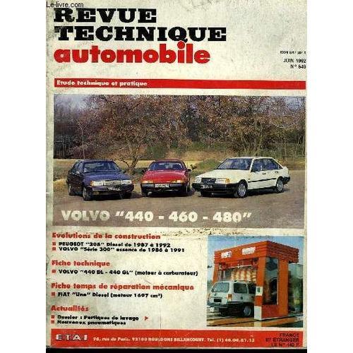 Revue Technique Automobile N°540 : Volvo 440 - 460 - 480. on Productcaster.