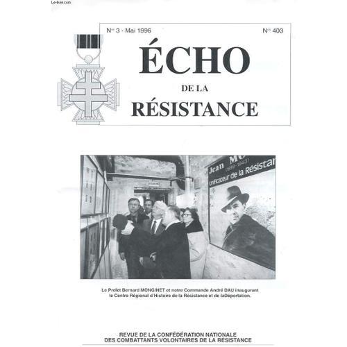 Echo De La Resistance - N°3 - Mai 1996 - La Vie De La Confederation... on Productcaster.