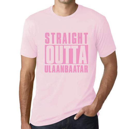 Homme Tee-Shirt Tout Droit Sorti D'ulaanbaatar - Straight Outta Ula... on Productcaster.