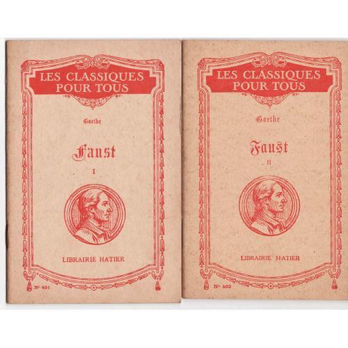 Faust De Goethe - 1930 - Las Classiques Pour Tous - Hachette Tomes ... on Productcaster.