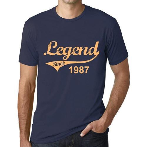 Homme Tee-Shirt Une Légende Depuis 1987 - Legend Since 1987 - 37 An... on Productcaster.