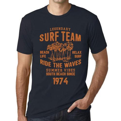 Homme Tee-Shirt - Surf Team Beach Life Ride The Waves Since 1974 - ... on Productcaster.