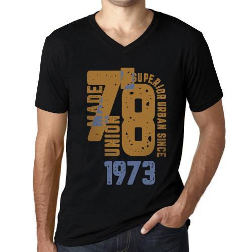 Homme Tee-Shirt Col V Un Style Urbain Supérieur Depuis 1973 - Super... on Productcaster.