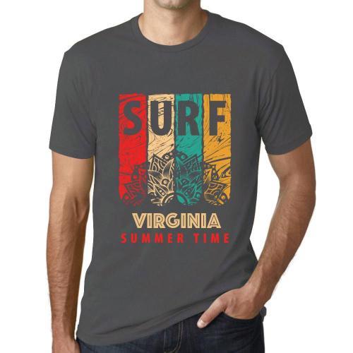 Homme Tee-Shirt Surf D'été En Virginie - Summer Time Surf In Virgin... on Productcaster.