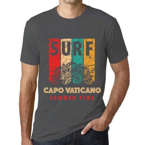 Homme Tee-Shirt Surf D'été À Capo Vaticano - Summer Time Surf In Ca... on Productcaster.