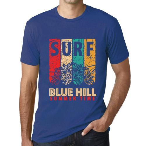 Homme Tee-Shirt Surf D'été À Blue Hill - Summer Time Surf In Blue H... on Productcaster.