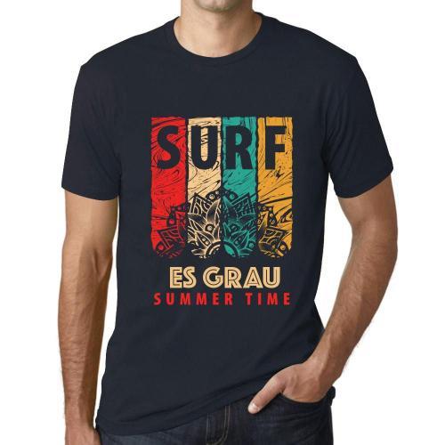 Homme Tee-Shirt Surf D'été À Es Grau - Summer Time Surf In Es Grau ... on Productcaster.