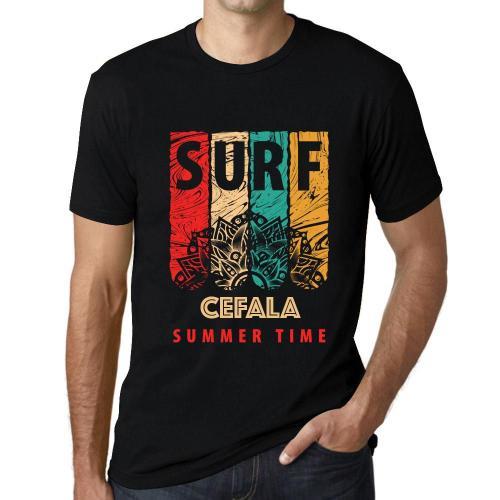 Homme Tee-Shirt Surf D'été À Cefala - Summer Time Surf In Cefala - ... on Productcaster.