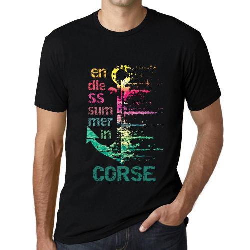 Homme Tee-Shirt Un Été Sans Fin En Corse - Endless Summer In Corse ... on Productcaster.