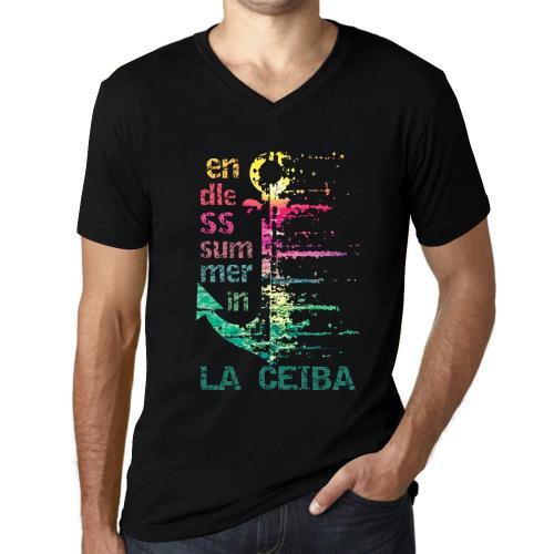 Homme Tee-Shirt Col V Un Été Sans Fin À La Ceiba - Endless Summer I... on Productcaster.