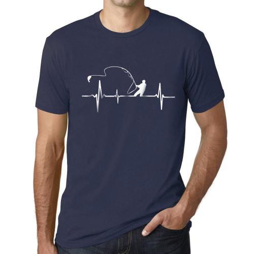 Homme Tee-Shirt Battement De C¿Ur Du Pêcheur - Fisherman Heartbeat ... on Productcaster.