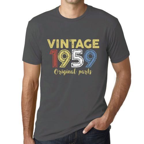 Homme Tee-Shirt Pièces D'origine 1959 - Original Parts 1959 - 65 An... on Productcaster.