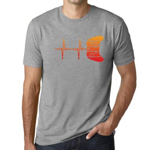 Homme Tee-Shirt Battement De C¿Ur De Joueur Drôle De Jeu - Gamer He... on Productcaster.