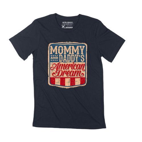 Homme Tee-Shirt Maman Papa Rêve Américain Drapeau Américain - Mommy... on Productcaster.