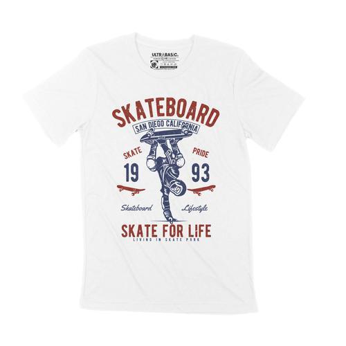 Homme Tee-Shirt Skateboard Skate Pride 1993 - Skate For Life 31 Ans... on Productcaster.