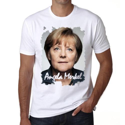 Homme Tee-Shirt Angela Merkel T-Shirt Graphique Éco-Responsable Vin... on Productcaster.