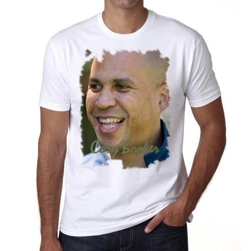 Homme Tee-Shirt Cory Booker T-Shirt Graphique Éco-Responsable Vinta... on Productcaster.