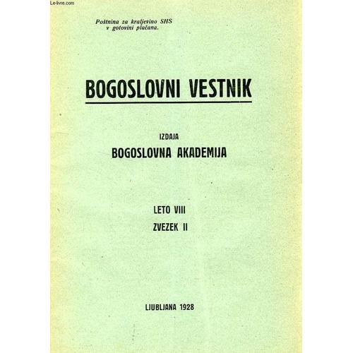 Bogoslovni Vestnik, Leto Viii, Zvezek Ii, 1928, Izdaja Bogoslovna A... on Productcaster.