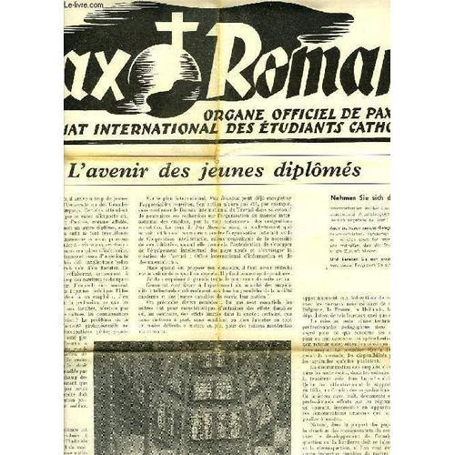 Pax Romana, Annee Ii, N° 6, Avril. 1937, Organe Officiel De Pax Rom... on Productcaster.