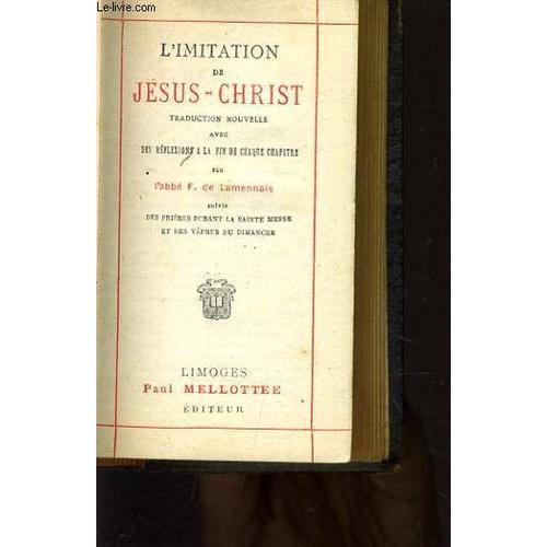 L'imitation De Jesus Christ on Productcaster.