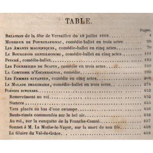 Oeuvres Complète De Molière. Tome Troisième on Productcaster.