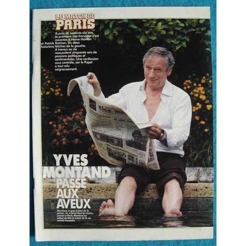 Paris Match N°2159, Coupure De Presse: Yves Montand on Productcaster.