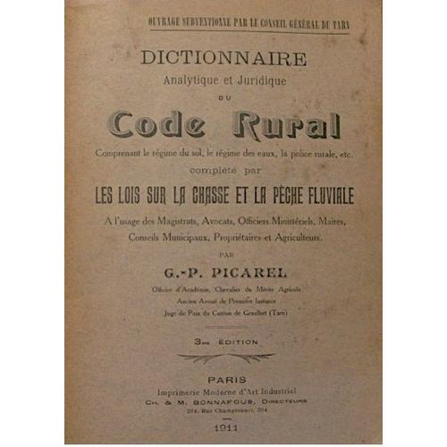 Dictionnaire Du Code Rural on Productcaster.