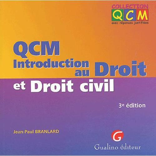 Qcm Introduction Au Droit Et Droit Civil on Productcaster.