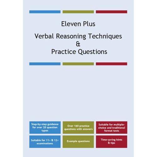 Eleven Plus Verbal Reasoning Techniques And Practice Questions on Productcaster.