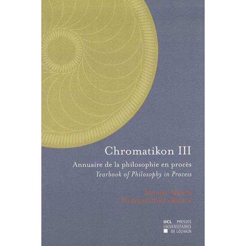 Chromatikon 3 - Annuaire De La Philosophie En Procès on Productcaster.