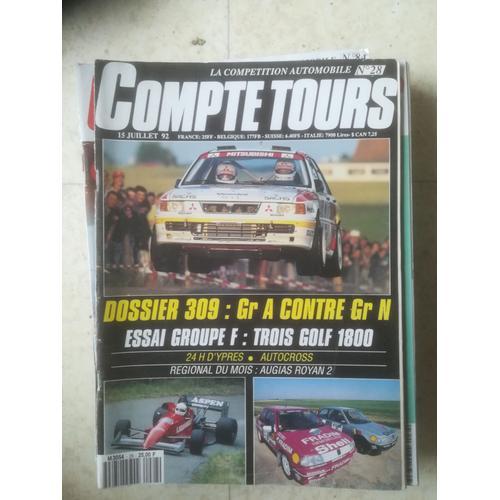 Compte Tours 28 De 1992 Ypres,Alsace,Liban,Peugeot 309 Gti 16s Gr A... on Productcaster.