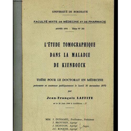 L'étude Tomographique Dans La Maladie De Kienboeck on Productcaster.