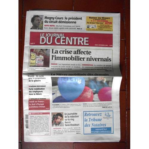 Le Journal Du Centre 4 Décembre 2008.Élections Prud'homales Forte M... on Productcaster.