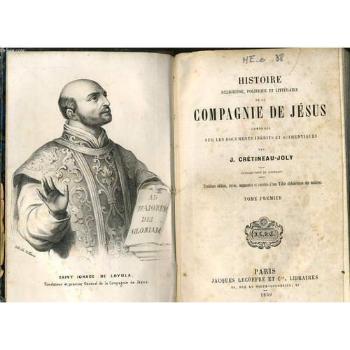 Histoire Religieuse Politique Et Litteraire De Compagnie De Jesus ... on Productcaster.