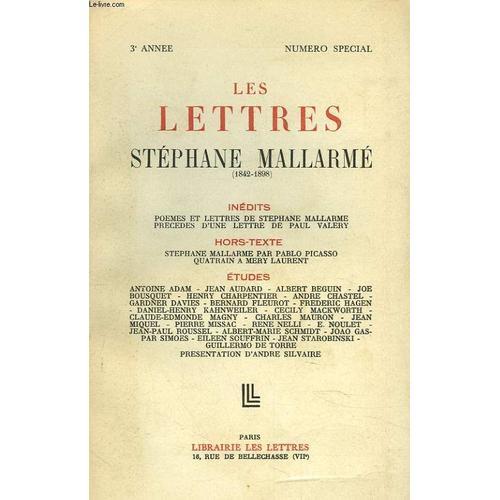 Les Lettres, Numero Special 9-10-11, 3e Annee, 1948. Stephane Malla... on Productcaster.