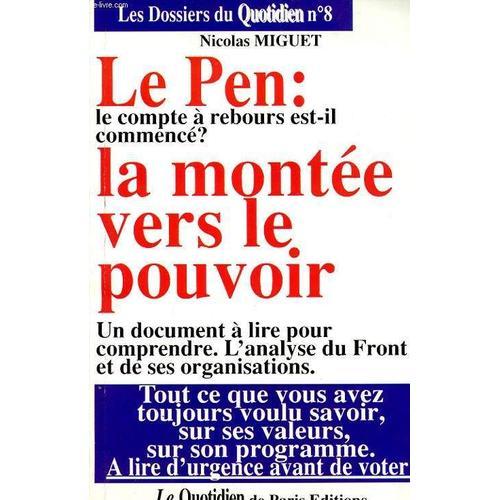 Les Dossier Du Quotidien N°8 : Le Pen, Le Compte A Rebours Est Il C... on Productcaster.