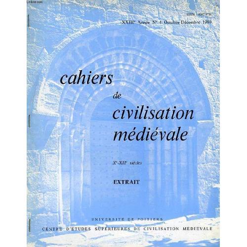 Cahiers De Civilisation Medievale, Xxiiie Annee, N° 4, Oct.-Dec. 19... on Productcaster.