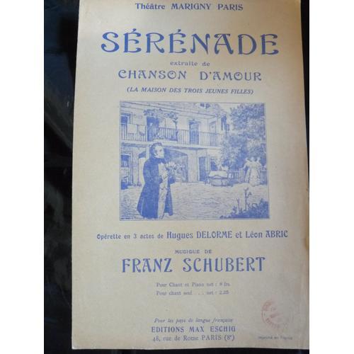 Serenade Extraite De Chanson D'amour (La Maison Des Trois Jeunes F... on Productcaster.