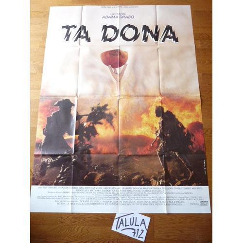 Ta Dona De Adama Drabo - Affiche Originale De Cinéma 120 X 160 Cm on Productcaster.