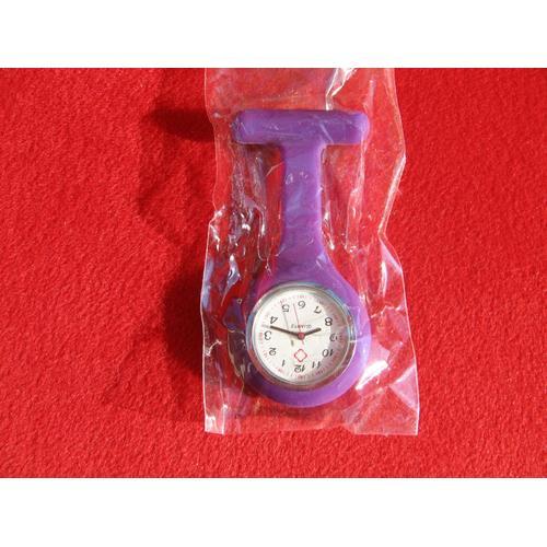 Montre Infirmiere Violette Silicone Souple Medicale/Aide Soignant/H... on Productcaster.