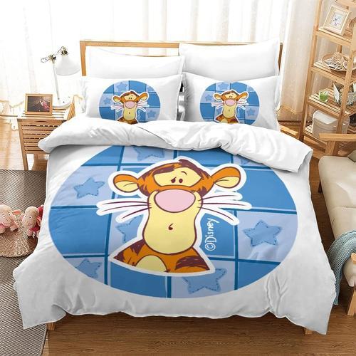 Winnie The Pooh Impression En D Parure De Couette Avec Fermeture Ec... on Productcaster.