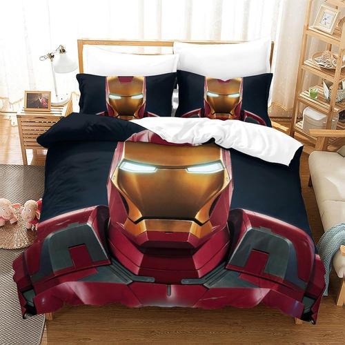 Iron Man Impression En D Parure De Couette Avec Fermeture Eclair Ho... on Productcaster.