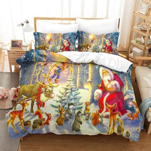 Christmas Impression En D Housse De Couette£¬Couette Microfibre Ave... on Productcaster.