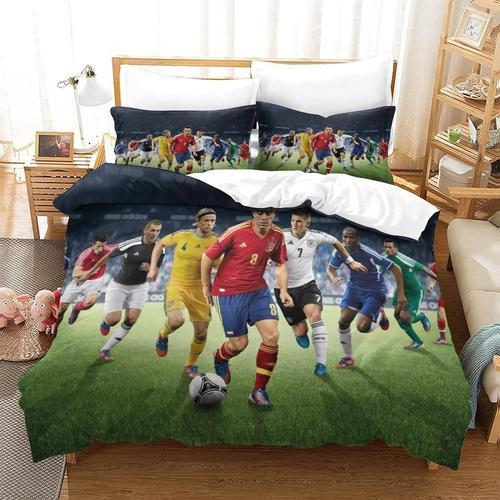 Football Star Impression En D Parure De Lit De Housse£¬Pour Adulte ... on Productcaster.