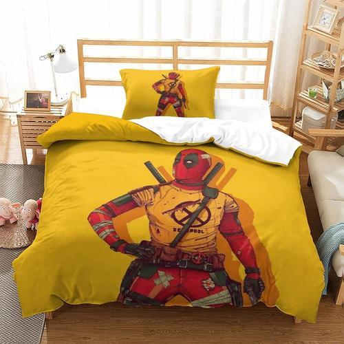 Parure De Lit Pi¿¿Ces Pour Deadpool Super Hero Impression D Housse ... on Productcaster.